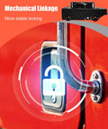 Passenger Side Door Latch Assembly For Heavy Duty Trucks 4600 4700 4800 Purely Mechanical Locking No Electric Actuator Delivers Smooth Reliable Door Operation On Rough Roads, red truck door latch