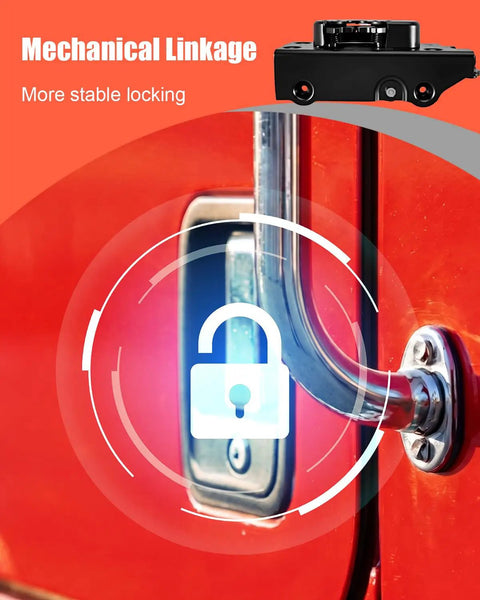 Passenger Side Door Latch Assembly For Heavy Duty Trucks 4600 4700 4800 Purely Mechanical Locking No Electric Actuator Delivers Smooth Reliable Door Operation On Rough Roads, red truck door latch