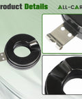 Black float component from Two Pack Carburetor Repair Kit With Float Replacement For Johnson Evinrude Outboard Motors