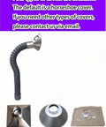 Heavy Duty 360 Degree Flexible Fume Extractor Arm With One Meter Soldering And Welding Smoke Extraction Hose components, curved hose, stainless steel nozzles.