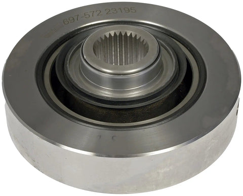 Heavy Duty Cast Iron Rear Differential Pinion Flange Direct Bolt On Replacement For Select Chevy And GMC Trucks, close-up view.