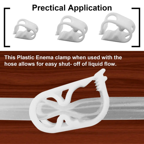 Five Pack Adjustable Plastic Tubing Clamps For 3 To 6 mm Hoses One Eighth To One Quarter Inch Clamp Flow Control Clips