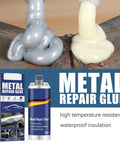 Heavy Duty Metal Repair Glue Set Go To Iron Steel Aluminum Plastic Ceramic Wood Bonding Sticks Like A Boss And Stays Cold And Heat Resistant Casting Repair Quick Fix 2 Pack