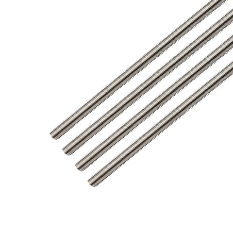 Stainless Steel 3/8-16 Fully Threaded Rods, 47 Inch Long, 4 Piece Set, 304 Grade, heavy duty, corrosion resistant UNC threads