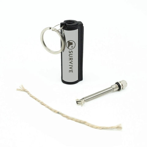 Permanent Fire Starter 5 Pack, Waterproof Metal Keychain Lighter For Camping Stoves Grills And Emergencies, Unlimited Strikes Anywhere