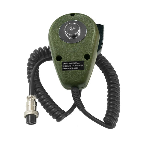 Noise Cancelling 4 Pin Metal Plug Dynamic CB Microphone for Ham Radio and Truckers, Rugged Trucker Mic With Durable Cable