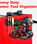 Heavy Duty Magnetic Tool Rack With Four Slots For Garage And Workshop Storage Magnetic Mount Shelves for Power Tools like drills and saws