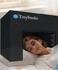 Premium Soundproof Bed Tent With Acoustic Foam Blackout Canopy And Portable Head Sleep Cover Blocking Noise for restful sleep.