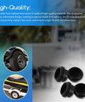 2 Pack Hub Dust Caps Replacement For Dexter Vortex Hubs With 5 Bolt Pattern Includes O Ring Fits 1250 To 1750 Lb Marine Trailer Hubs And Vortex Kits Like K71-G01-73 21-261 48355v Durable Boat Trailer Cap Set, shown with high-quality material details