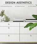 White dresser with 25 Pack Silver Cabinet Knobs Set Easy Upgrades Round Drawer Knobs Budget Friendly Heavy Duty Zinc Alloy Handles