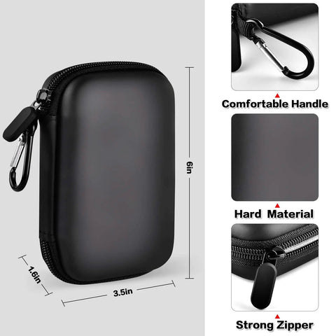 Durable Grab And Go Carrying Case For T7 And T7 Touch Portable SSD 500GB 1TB 2TB USB 3.2 External Solid State Drive Travel Organizer