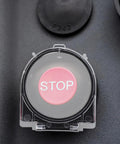 Clear Push Button Switch Protector Guard on Stop Button, transparent plastic safety cover for machines