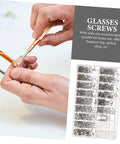 Sturdy Eyeglass Repair Screws Kit With Handy Storage Box For Sunglasses And Glasses Quick Fixes And Maintenance On The Go