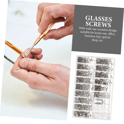 Sturdy Eyeglass Repair Screws Kit With Handy Storage Box For Sunglasses And Glasses Quick Fixes And Maintenance On The Go