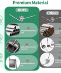Comparison of stainless steel springs vs. poor metal springs from Stainless Steel Small Spring Assortment Kit, 115 Pieces, 29 Sizes.