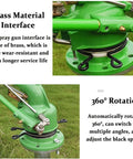 Rotary Sprinkler With Pressure Gauge Beast Coverage, 2 Inch Farm Irrigation Spray Gun showcasing brass interface and 360-degree rotation.