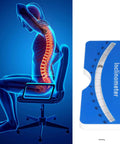 Portable Scoliometer For Spine Contour And Alignment Measurement, side view blue 0-30° gauge with metal ball insert