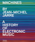 Cover of Next Level Illustrated History Of Electronic Music By Jean Michel Jarre with vibrant striped design.