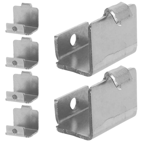 Close-up of metal buckles from Heavy Duty Freezer Clips and Refrigerator Shelf Brackets Set 50 100 Pack Metal Buckles for Fridge Organization