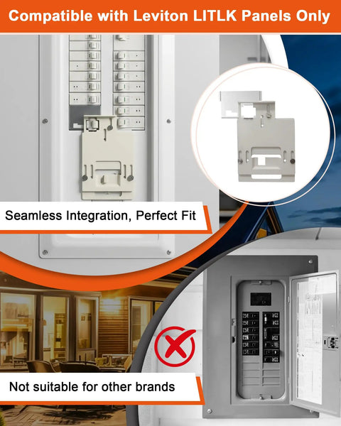Manual Transfer Interlock Kit For LITLK Keep Your Home Powered Safely With Seamless Switch Between Main Power And Backup Generator No Backfeed Allowed Easy Install Heavy Duty Electrical Accessory For Portable Generator Power Transfer, steel panel fit