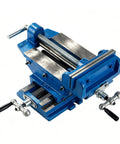 6 Inch Cross Slide Drill Press Vise Built Like A Tank With Nine Point Four In X Axis Travel And Eight In Y Motion for stable workholding.