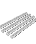 Four stainless steel rods, M10 x 100mm, fully threaded, burr-free surface. 4 Pack M10 x 100mm 3.93 Inch Fully Threaded Rods Stainless Steel 304.