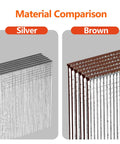 Material comparison of Built Tough Galvanized Brad Nails 18 Gauge in silver and brown T head designs.