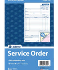 Service Order Form 3 Part Carbonless With White Canary Pink Copy Sheets 5 2/3 X 9 Inches 250 Sets Per Pack Ample Top Stamp Area For Your Service Jobs Ready To Go.