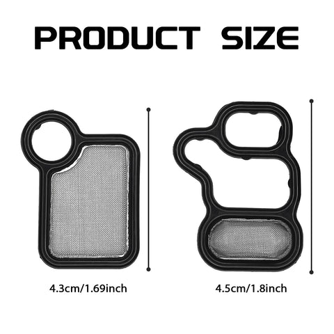 Product size of VVT VTEC Solenoid Gasket And Valve Cover Set With Spool Valve Filter Screen For 2002 2015 Honda Civic Accord CRV