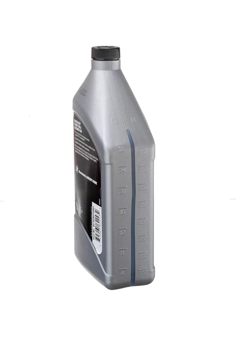 Side view of 32 oz Power Trim And Steering Fluid For Outboard And Sterndrive Boats Universal Hydraulic Fluid bottle