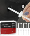 Shop Ready Pro Grade Nylon Cable Tie Buckle Kit with clear storage box, showing white buckle in black panel for car bumper repair