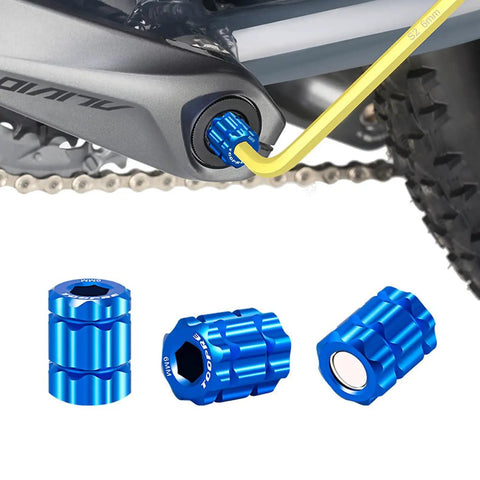 M20 Crank Arm Cap Removal Tool And Crank Cover Set For Shimano Hollowtech II Aluminum Alloy on bike crank installation