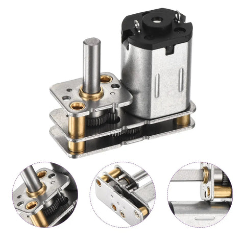 3V Micro DC Gear Motor With 100 RPM 1 To 100 Reduction Metal Gearbox 10mm Output Shaft 3mm Diameter Shaft High Torque