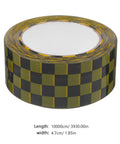 Plaid Pattern Shipping Tape 2 Rolls Adhesive Sealing Packing Tape With Black Yellow Grid Design for small business and DIY projects