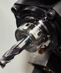 Close-up of ER11 Spring Collet Chuck 8mm Precision Router Collets 65Mn Spring Steel for CNC Engraving Milling Lathe Tool in use