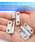 Bonsicoky 6-pack stainless steel right lift-off hinges, 1.5-inch detachable slip joint with screws.