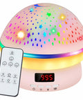 Galaxy Projector Night Light For Kids With Timer and Colorful Stars, featuring remote control for easy operation.