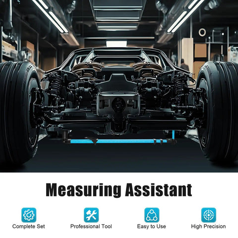 2D Auto Body Measuring System With Pro Grade Precision Gauge Tool For Collision Repair, Detects Body Deformation Across X Y Z Axes