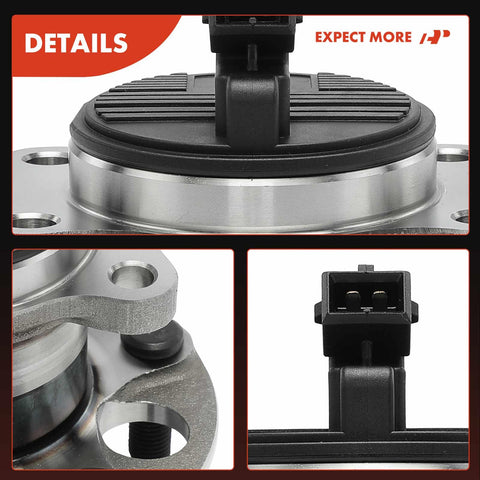 Close-up of Beefed Up Two Pack Rear Wheel Bearing And Hub Assembly With ABS For Hyundai Elantra 2017-2020 And Kona 2018-2023
