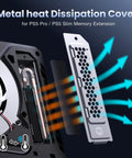 Cooling And Dust Protection Upgrade Kit For PS5 Pro And PS5 Slim With M2 SSD Heatsink Cover Four Fan Dust Filters Port Plugs Brush And Small Tools installed on PS5 Slim