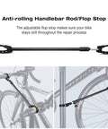 Anti-rolling handlebar rod attachment for Heavy Duty Bike Repair Stand For Mountain And Road Bikes.