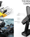 1/14 Scale 4X4 Brushless RC Truck Ready To Run Beast With 4200KV Motor And 50A ESC shown with T3D remote control