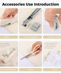 Must-Have All In One Desk Organizer Set For Home Office And School With Stapler Tape Dispenser Scissors Clips Paper Clips And Remover