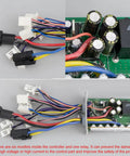 Smooth Operator 36 Volt Brushed Motor Controller 1000 Watt 30 Amp Rated With Three Stage Speed Switch, detailed wiring view.