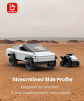 Cyber Off Road Truck Toy Building Set 2 In 1 Transforming Vehicle Kit With ATV And Pickup Car For Kids Aged 6 Plus And Adult Collectors Seeking Dope Durable Creative Building Fun Educational STEM Play, side view