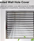 Built Tough Louvered Grille Access Panel For Drywall And Outdoor Walls, Beefy Stainless Steel Ventilation Cover, vented wall hole cover with louvered design.