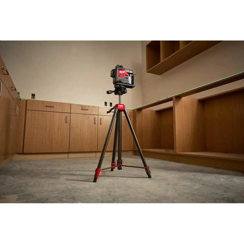 Heavy Duty 72 Inch Laser Tripod With Removable Mounting Plate And One Quarter Inch Twenty Thread Attachment in workshop setting