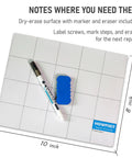 Magnetic Project Mat And Screw Organizer Pad For Electronics Repair Pro Grade Small Parts Holder Work Surface with marker