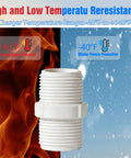 3/4 Inch PVC Pipe Fitting Hex Nipple G Three Fourth Male To G Three Fourth Male Thread Coupling Connector For Plumbing Schedule 40 Garden Hose Thread DIY Projects Home Or Industrial Use Durable PVC, white threaded nipple