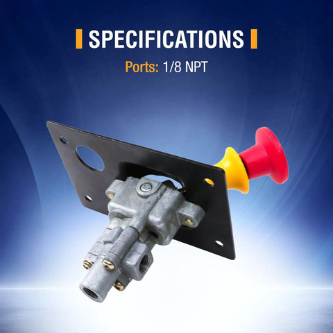 PTO Air Shift Control Valve Three Way With Positive Locking And Spring Loaded Safety Knob One Eighth Inch NPT Port Two Pack Heavy Duty Tough As Nails Replaces Parker Chelsea 328863X 118373 L40716 Ideal For Tractor Hydraulics And Industrial Equipment